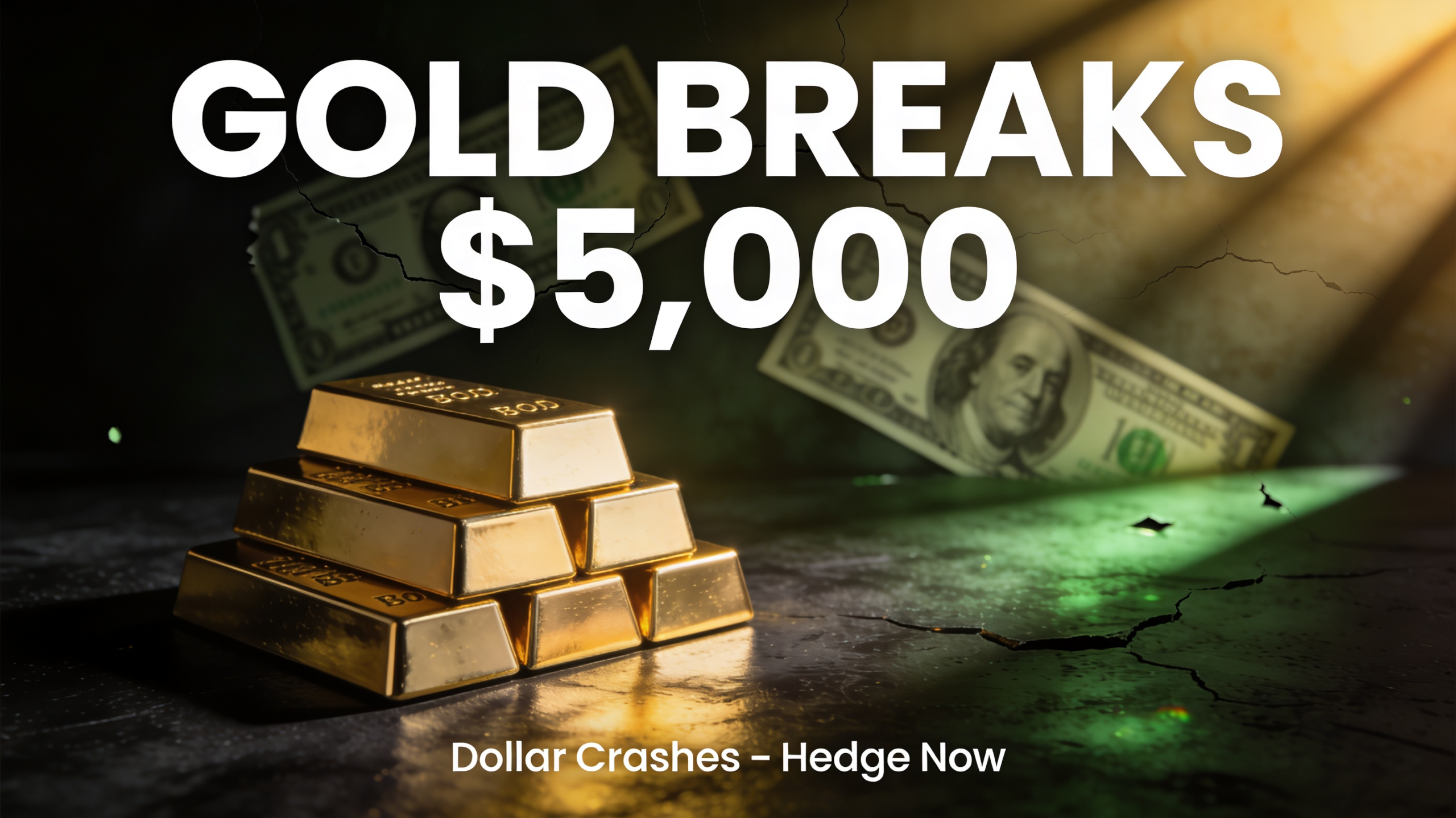Gold rockets past $5,000/oz as China dumps U.S. Treasuries and dollar weakness accelerates